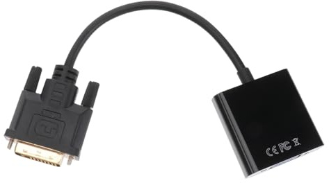 SMASOLO Adattatore Dvi-d Vga Convertitore Video Maschio Femmina per PC e Monitor con Quad-protezione e Rivestimento PVC per Segnale Stabile