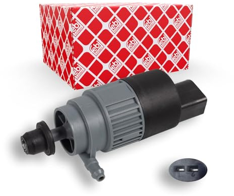 febi bilstein 109290 Waschwasserpumpe für Scheiben- und Scheinwerferreinigungsanlage, mit Dichtring, 1 Stück | Kompatibel mit: CHEVROLET AVEO Schrägheck, AVEO Stufenheck, CRUZE, CRUZE Schrägheck, MALIBU, HONDA CIVIC VIII Hatchback