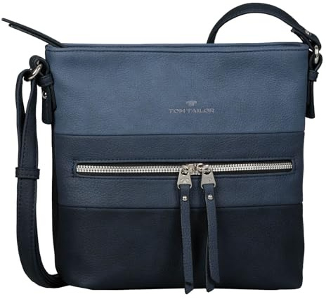 TOM TAILOR Ellen Damen Handtasche Crossbody Bag Mittelgroß Denim Blau