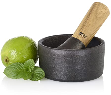 AdHoc MO13 Mörser Camo.10, Gusseisen|Akazienholz