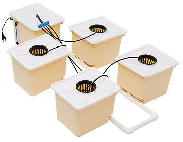 Indoor Hydrokultur Grow System Kit 11L Hydroponics Anzucht-System Home Dhl 5 Eimer Tropf Hydroponik Wachstumssystem SäMlingsbox Hydroponic High Production Setzling Eimer-Tropf-Wachstumssyst