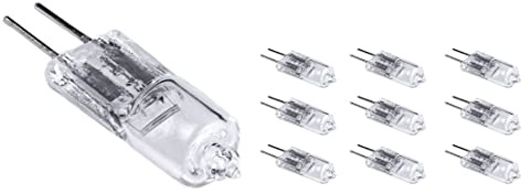 LICHT DISCOUNT 10er Set 12V 10W Halogen Leuchtmittel Stiftsockellampe G4 Leuchte Lampe warm weiß
