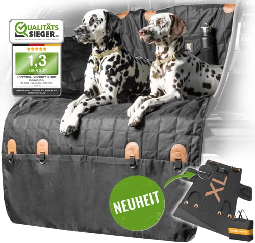 DOGGYBOO® Premium XL trennbarer Kofferraumschutz Hund - wasserdichte, große 2in1 Hundedecke für Kofferraum & Rückbank - Perfekt für SUV, Kombi und Autos Aller Art
