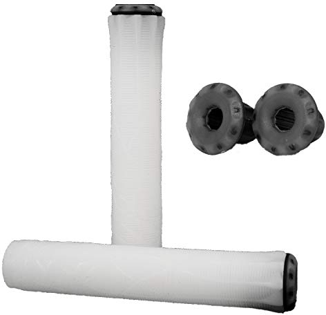 Ethic DTC Stunt-Scooter Griffe 150mm & 160mm Länge I Mit barends I Trick I Tret I Kinder I Freestyle I Roller I Grips I Lenkergriff I BMX I MTB I Fahrrad I (Transparent, V1)