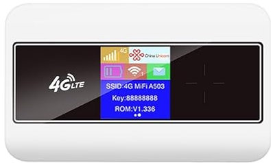 HOSAYA MF904 Portable WiFi 4G SIM Card Router 10 WiFi Users 4G LTE WiFi Modem with Built-in Battery High Speed Travel Hotspot Mini Router Unlocked 4G mifi