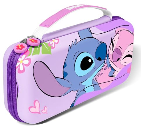 Xcitifun Carrying Case Designed for Nintendo Switch for Kids Girls Boys Cute Kawaii Travel Carry Bag for Switch / Lite / OLED 10 Game Cartridge Switch Protective Cover Carrying Cases - Sweetheart