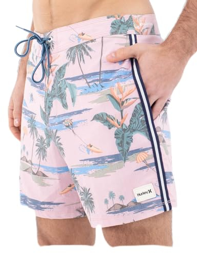 Hurley Phantom Naturals Sessions 16' Pantalones Cortos, Pirulí, W34 para Hombre