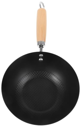 Sartenes, Wok de fondo plano Mini cacerola for salsa Cocina Mini Wok Wok japonés Sartén plana Sartén pequeña Accesorios for estufa Wok grande Wok de cocina Wok pequeño Plancha