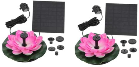 SUPVOX 2 Pièces fontaine solaire oiseau solaire Chauffage étang natation solar fountain panneaux solaires pompe à énergie solaire pompe à nénuphar solaire plastiques techniques Colorful