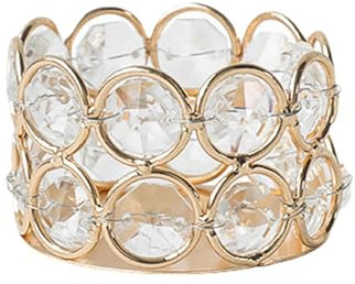 Soporte de metal votivo de cristal para mesa, cuenco pequeño, soporte para velas de té, decoración de escritorio de boda