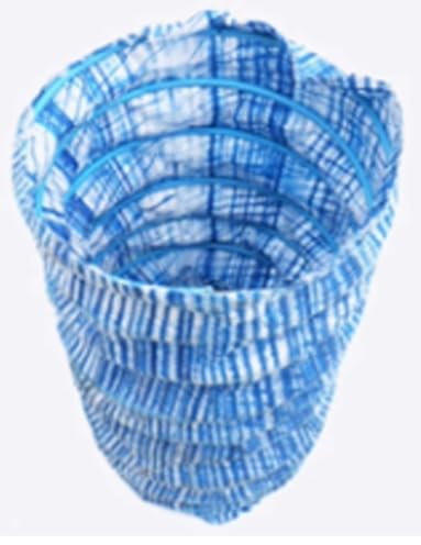DUBTEDHOU réseau de Drainage en Acier, Tuyau d'évacuation français à Infiltration Souple, Bleu, en Fil d'acier Non tissé renforcé, 8 cm/3 po, Plusieurs Longueurs(100m/328ft)