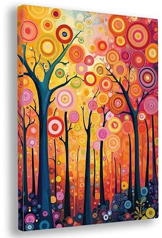 Malen Nach Zahlen Erwachsene, 50x70cm DIY Farbe Malen Nach Zahlen Erwachsene mit Rahmen, DIY Handgemalt Ölgemälde Bastelset, Paint by Numbers Baum des Lebens mit Pinseln und Acrylfarben, Deko, R-29