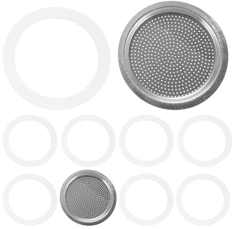 HIAKDOFT Silicone Espresso Maker Gasket Replacement Silicone Rings Filters for Stovetop Coffee Maker Leakproof Mug Lid Seal High Temperature Resistant Coffee Pot Repair Accessories