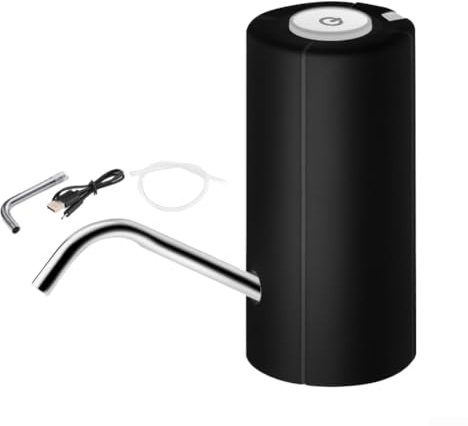Springwillfly Electric Automatic Water Dispensing Pump With Rechargeable Battery USB Powered Portable Device For Standard Water Jugs(Black)