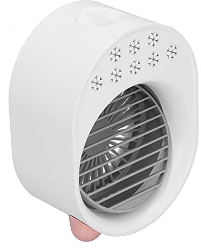 TIKATARER Enfriador de Aire USB, Ventilador de Escritorio, Enfriador de Aire Portátil con Tanque de Agua de 200 Ml y Configuraciones de 3 Velocidades, Ideal para el Hogar, la Oficina y el Estudio