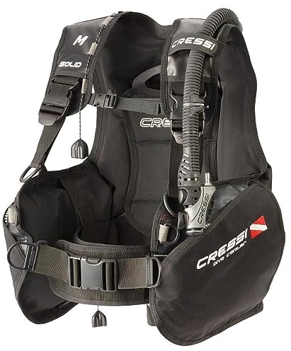 Cressi Tauchjackets Gute Tarierung Solid Dive Center Edition, Schwarz, XS, JIC741700