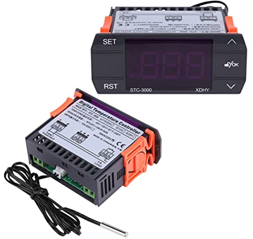 Hochpräziser Temperaturregler -3000 Digitaler Thermostat Mit Sondensensor, 110 V - 220 V, Wasserdicht Für Aquarium Inkubator Terrarium