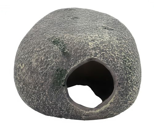 HOBBY Aquaristik Marble Cave 1 I 12 x 9 x 6 cm I Brut- und Versteckhöhle für Aquarien I Aquarium Dekoration I Deko Höhle für Zwergbuntbarsche, Welse und Garnelen I natürliches Aquariumzubehör | für Aquarium, Triops, Fische, Garnelen, Schnecken