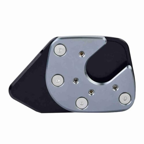 Motorrad Seitenständer Pad, Fydun Motorrad Anti Rutsch Fuß Seitenständer Kickstand Extension Pad Vergrößern für NC750X X-ADV 2017-2019(Amber Gray)