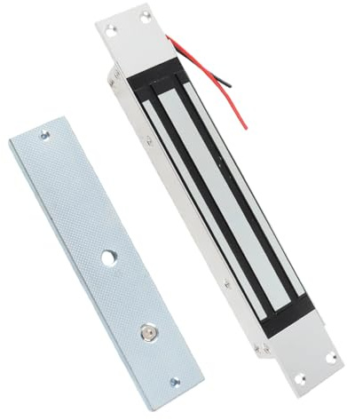 Serrure magnétique électrique,Verrou Électronique DC12V 280kg / 600Lbs,Contrôle d'accès Électronique Métal Verrou de Porte,pour Le système de contrôle d'accès de Porte,Mode sûr de NC de Serrure