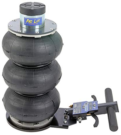 Pro-Lift-Werkzeuge Rangierwagenheber pneumatisch 2t drei Luftkissen 200-560 mm Pneumatikantrieb Werkstatt 2000kg professionell Druckluftheber LKW PKW