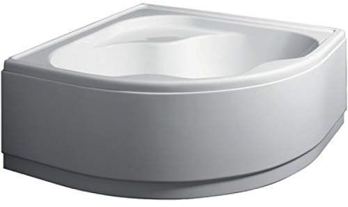 GUSCIO VASCA ANGOLARE CON PANNELLO MOD. AMBRA cm. 140 x 140