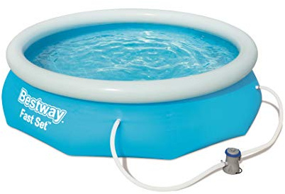 Bestway Fast Set Pool - Ø 305 x 76 cm - Rund - mit Pumpe und Thermometer - 3.638 Liter