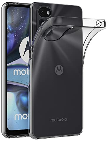 AICEK Compatible con Motorola Moto G22 Funda, Transparente Silicona Fundas para Moto G22 Bumper Case Carcasa Silicona Funda