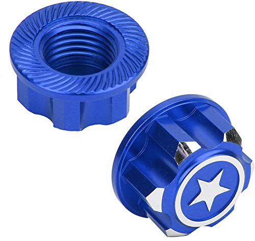 4 stycken aluminiumlegering, sexkantiga hjulmuttrar, set, lämplig för Integy-hjulmuttrar, 17 mm metall, 17 mm nav, Traxxas Xrt för X Maxx Summit Traxxas RC Car (Mazarine) (mörkblå)