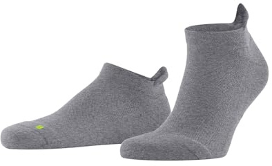 FALKE Unisex Sneakersocken Cool Kick Sneaker U Sn weich atmungsaktiv schnelltrocknend kurz einfarbig 1 Paar, Grau Light Grey Melange 3775, 42-43