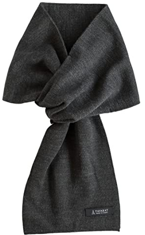 TAVARAT ] 3-Sekunden-Schal für Herren, kurzer Schal, kompakte Größe, Winter, Acryl, Nylon, Wolle, weiche Haptik, TPS-020, Basic (Anthrazitgrau), Einheitsgröße