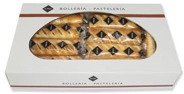 Reposteria variadas, Croisant, Palmeras, Cañas, Gofres Todo para desayunos Meriendas o Aniversarios (Caña cabello de ángel 75 g contiene 18 u.(total 1350 g))