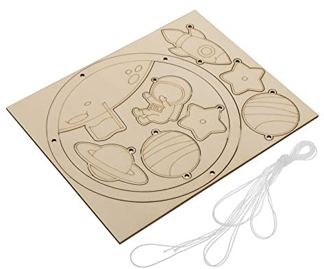 PRETYZOOM 1stück Unfinished Wooden Dream Catcher DIY Wind Chime Pendant Für Kreative Wanddekoration Handgemacht Holzfänger Für Zuhause Für Bastelprojekte Und Gestaltung