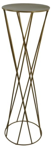 Generisch Goldständer, Metall-Blumenständer für Blumen, Blumentopf Fotos Heimdekoration Hochzeitsdekoration Sanduhr Modern Minimalistisch Industriell Loft Eleganter Glamour