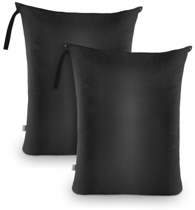 OTraki Sacco Portabiancheria Sporca, 2 Pezzi 60x80cm Sacchetti Impermeabili Viaggio con Cerniere, Borsa da Viaggio Wet Bag con Maniglia per la Palestra dei Costumi da Bagno