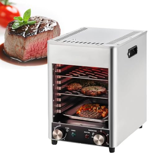 Horno Grande Con Freidora De Aire | Horno Tostador Combinado | Asador EléCtrico Para Carne Con Asador, Horno Tostador Kitchen Aid, Horno De Encimera De Acero Inoxidable, Para Restaurantes,110V