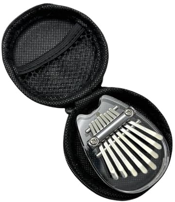 Kalimba 8-Tasten-Daumenklavierinstrument, Tragbar Für Anfänger, Exquisites Geschenkset, Mini-Instrumente Kalimba Mit Box Fingerklaviere(Acrylic 2)