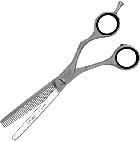 WELTMEISTER SOLINGEN extrem scharfe, ergonomische PROFI Hundeschere Modellierschere Ausdünnschere mit Rasiermesserschneide, 6 Zoll 15,8cm) 40 präzisionsgefräste Zähne PREMIUM-QUALITÄT Made in Germany
