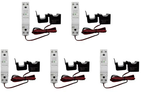 Kznifmk 5X ATMS1603 Tuya Monofase WiFi Contatore Energia Intelligente 100A Din Rail Misurazione con Precisione Voltmetro Amperometro Potenza