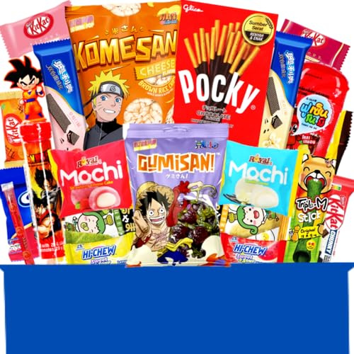 Asiatische Süßigkeiten Box - Japanische, Koreanische, Vietnamesische & mehr Süssigkeiten - Asiatische Snacks & Süßigkeiten aus aller Welt Box (XL)