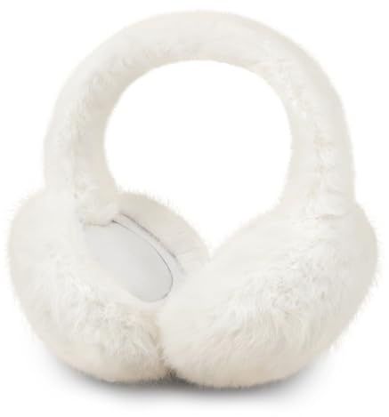 Ueyben Cache-oreilles pour femmes pour l'hiver,en fausse fourrure duveteuse et moelleuse, cache-oreilles pliables mignons, d'extérieur pour Noël