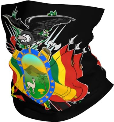 Armoiries De La Bolivie Drapeau Bolivien Unisexe Cache Cou Douce Tour De Cou Coupe-Vent Snood pour Randonnée Vélo Ski Yoga
