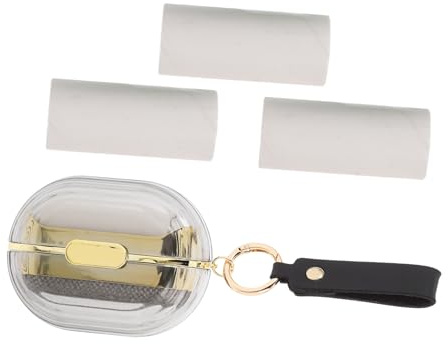 TOYANDONA Mini Rullo Levapelucchi Riutilizzabile per Animali Domestici con Custodia Trasparente, Portatile da Viaggio, Set 4 Pezzi per Vestiti, Tappeti e Divani, Rimuovi Peli e Lanugine