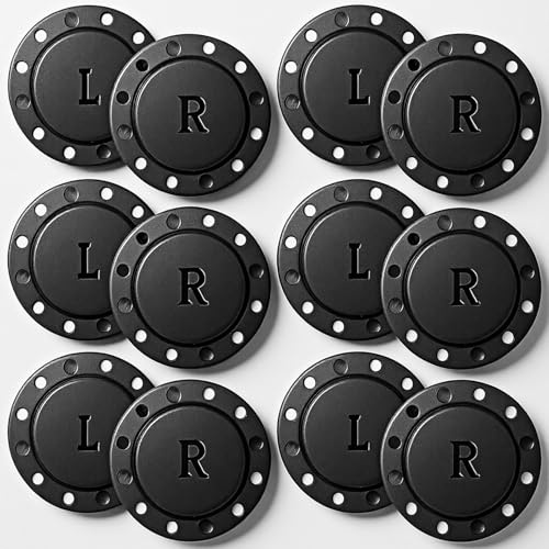 6 Paar Magnetknopf zum Annähen, 26 mm Druckknöpfe Magnetknöpfe zum Annähen Magnetverschluss Tasche Magnete für DIY Nähen Handwerk Mäntel Windbreaker Vorhang