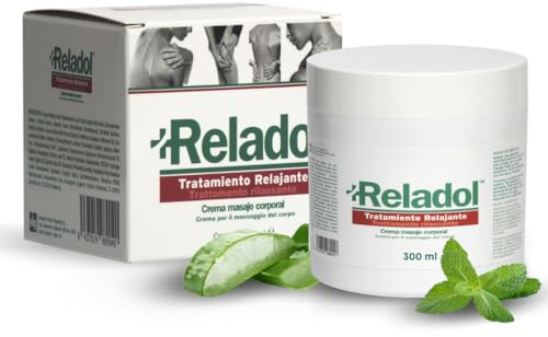 Reladol - Crema Effetto Riscaldante 300 ml, Gel per Massaggio e Recupero Muscolare Pomata Anti Dolori con Aloe Vera per Muscoli e Gambe del Corpo Attività Antalgica Miorilassante