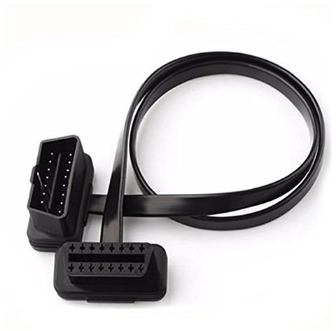 vgate OBD2 Cavo di prolunga 16 pin da maschio a femmina con connettore angolato per tutti i veicoli OBD2