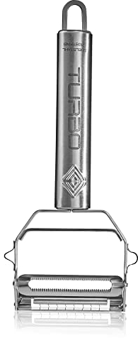 TURBO PRODUKTE BI-TURBO Double Head 2-in-1 Vegetable Peeler & Julienne Cutter - Easy Care - Best Stainless Steel