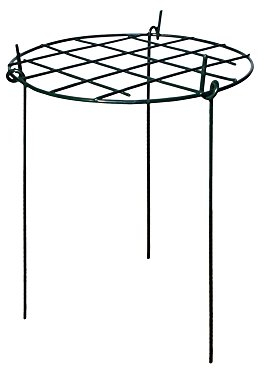 Round Grow Through Plant Supports, 3 Pack Medium Garden Plant Supports, Flexible Strong Metal Garden Supports, Detachable Legs, Supports Heavy Climbing Flowers: Dahlia, Peony, Agapanthus (60cm x 40cm)