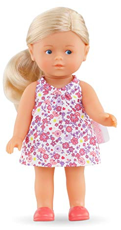 Corolle 9000240010 - Les Trendies Mini Corolline Rosy blond 20cm, Französische Puppe mit Charme und Vanilleduft