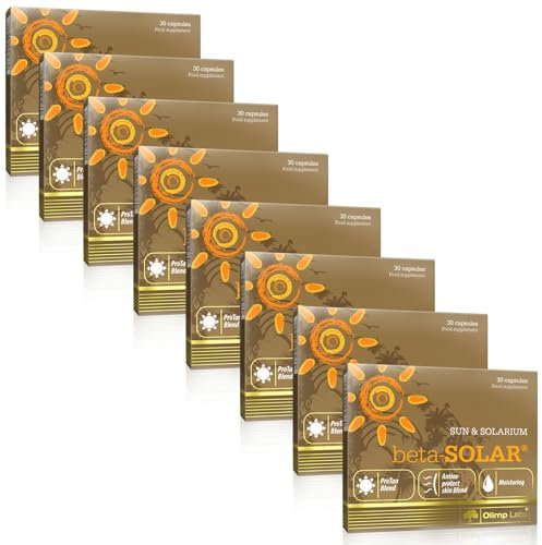 OLIMP LABS beta-SOLAR | BRÄUNUNGSBESCHLEUNIGER | BETA-CAROTIN | MAX. STÄRKE | SICHERE BRÄUNUNG (240 Kapseln - 8 Kartons)